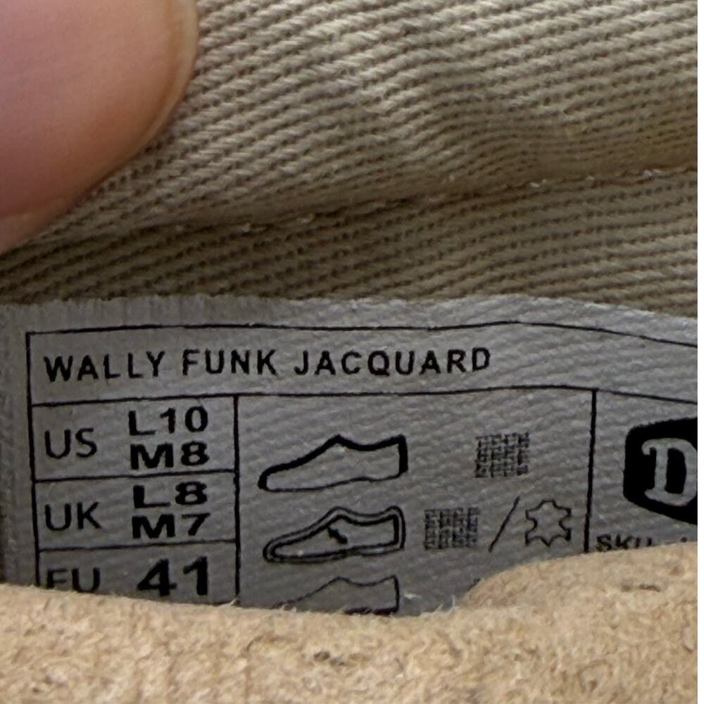 New Hey Dude Wally Funk Jacquard Slip-On Casual Loafers Gray Men's 8 NWB - Picture 8 of 10
